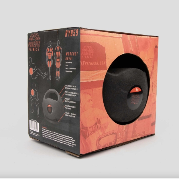 Phoenix Fitness Kahe käepidemega meditsiinipall 8 kg pilt Phoenix Fitness Kahe käepidemega meditsiinipall 8 kg foto