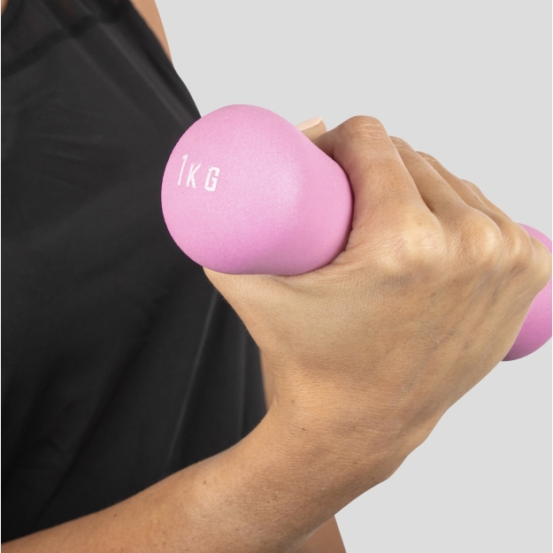 Phoenix Fitness Dumbbell 1 kg x 2, pink picture Phoenix Fitness Dumbbell 1 kg x 2, pink photo