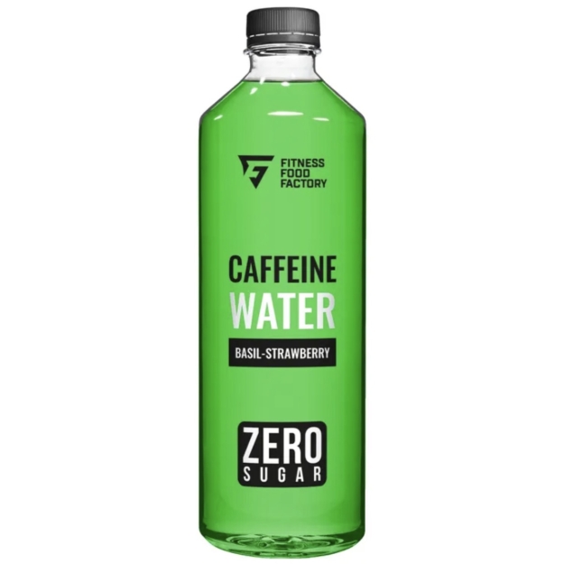 Lengvai gazuotas gėrimas „Caffein Water“ 0,5 l - Braškių ir bazilikų