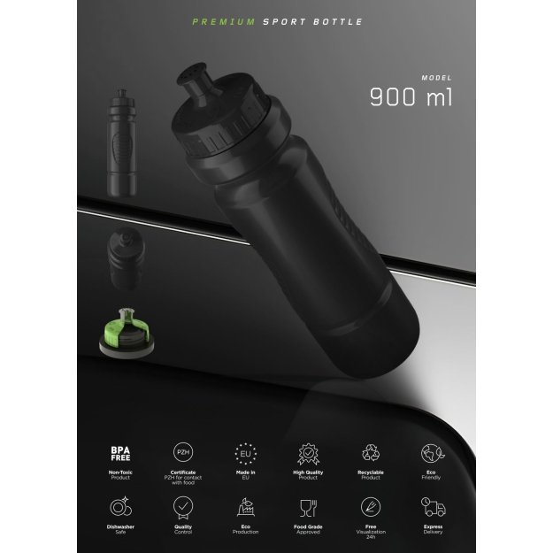 Fitpoint Dzērienu pudele 900 ml bilde Fitpoint Dzērienu pudele 900 ml fotogrāfija