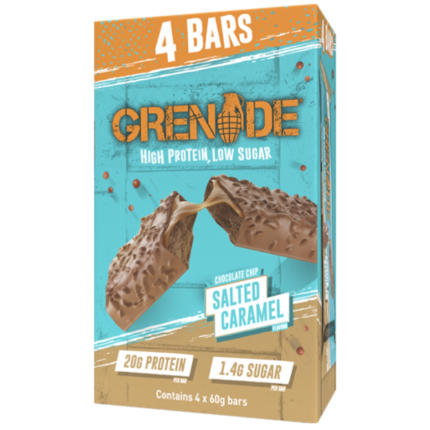 Grenade Carb Killa 60 g x 4 - Šokolaaditükid soolatud karamellis pilt Grenade Carb Killa 60 g x 4 - Šokolaaditükid soolatud karamellis foto