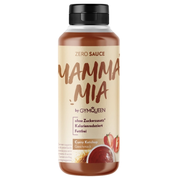 Gymqueen Mamma Mia null kcal kaste 275 ml - Karriketšup foto