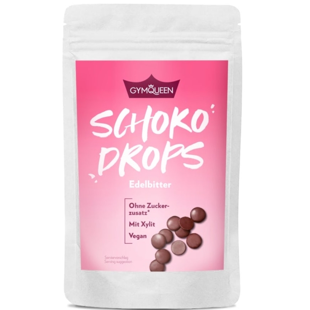 Gymqueen Queen Chocolate Drops 200 g bilde Gymqueen Queen Chocolate Drops 200 g fotogrāfija
