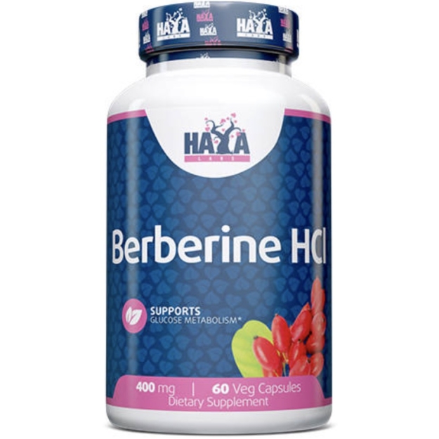Haya Labs Berberine HCL 400 mg 60 vege kapsulas bilde Haya Labs Berberine HCL 400 mg 60 vege kapsulas fotogrāfija