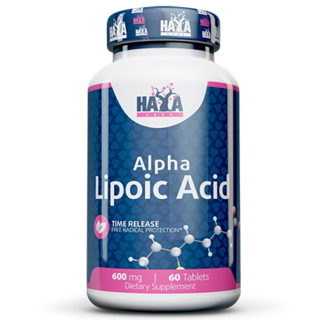 Haya Labs Alfa lipoinė rūgštis / Laiko atpalaidavimas / 600 mg 60 tablečių paveikslėlį Haya Labs Alfa lipoinė rūgštis / Laiko atpalaidavimas / 600 mg 60 tablečių nuotrauka
