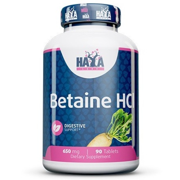 Haya Labs Бетаин HCL 650 мг 90 таблеток фото