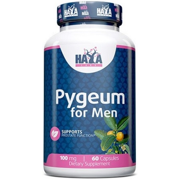 Haya Labs Pygeum vyrams 100 mg 60 kapsulių nuotrauka