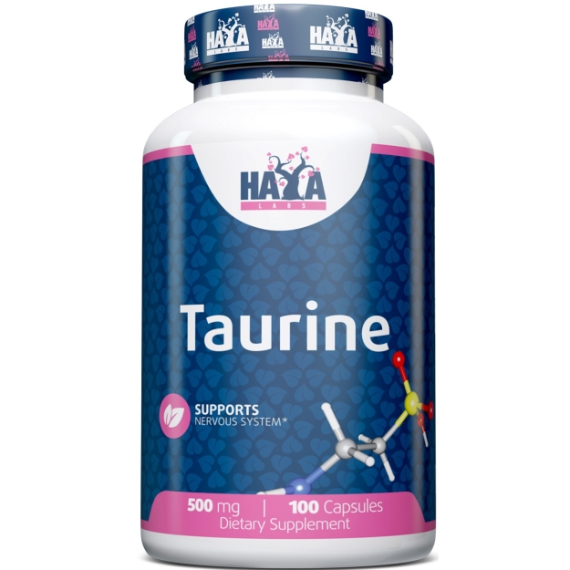 Haya Labs Taurinas 500 mg 100 kapsulių paveikslėlį Haya Labs Taurinas 500 mg 100 kapsulių nuotrauka