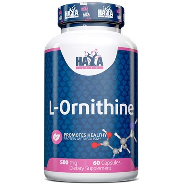 Haya Labs L-Ornithine 500 mg 60 capsules picture Haya Labs L-Ornithine 500 mg 60 capsules photo