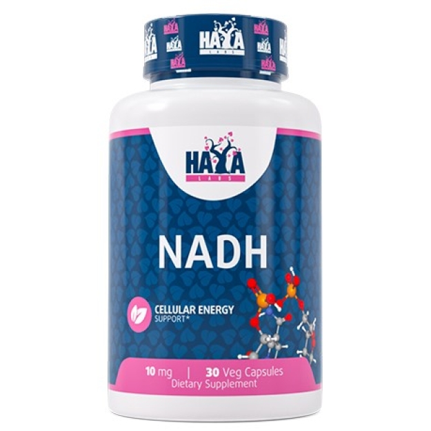 Haya Labs NADH 10 мг 30 веганских капсул Haya Labs NADH 10 мг 30 веганских капсул