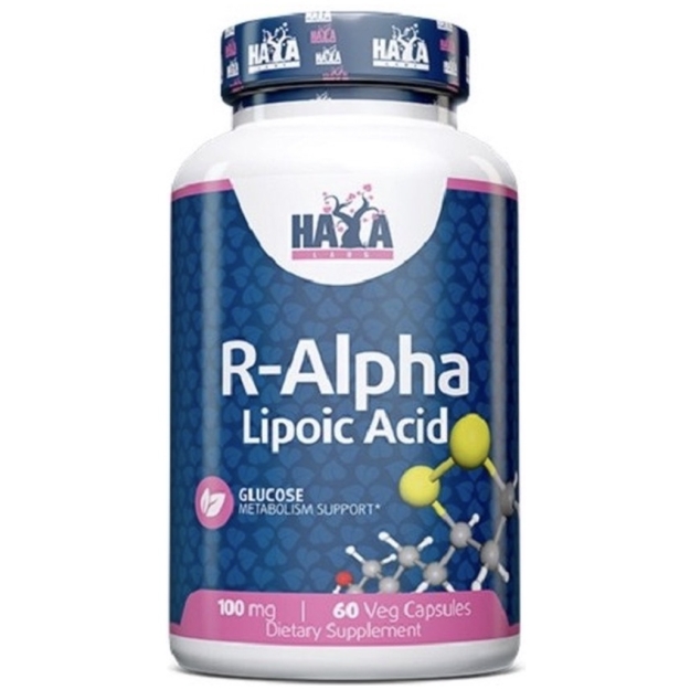 Haya Labs R-Alpha Lipoic Acid 60 veganiškos kapsulės paveikslėlį Haya Labs R-Alpha Lipoic Acid 60 veganiškos kapsulės nuotrauka