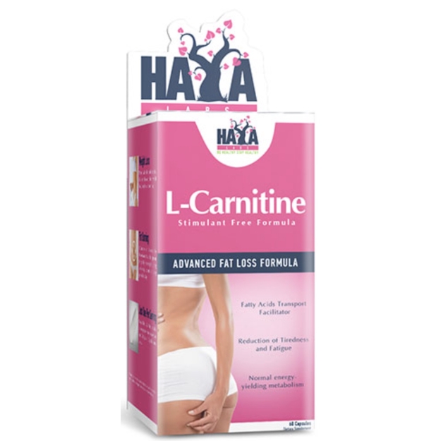 Haya Labs L-karnitīns 250 mg 60 kapsulas bilde Haya Labs L-karnitīns 250 mg 60 kapsulas fotogrāfija