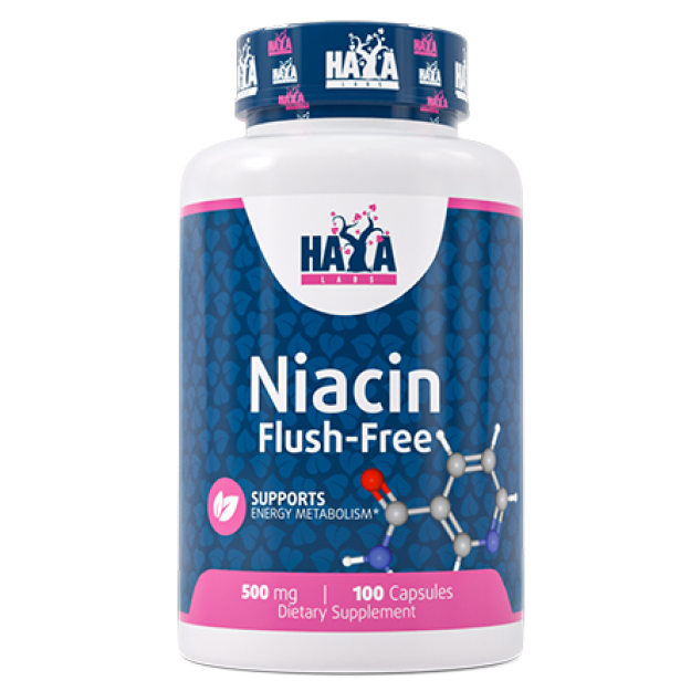 Haya Labs Niacīns Flush-Free 500 mg 100 kapsulas Haya Labs Niacīns Flush-Free 500 mg 100 kapsulas