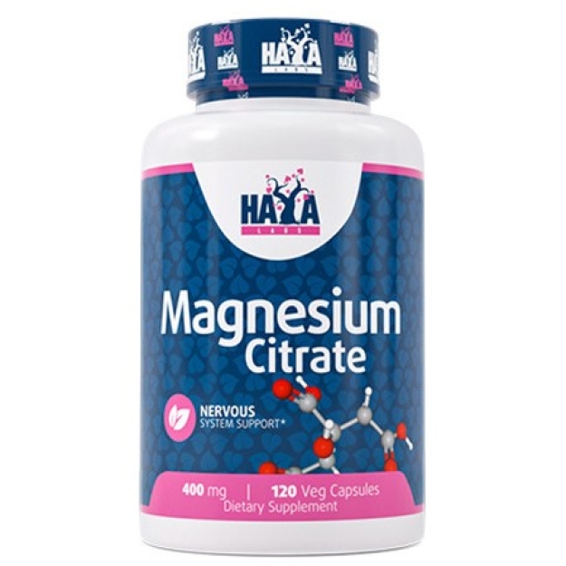 Magnio citratas 400 mg 120 veganų kapsulių