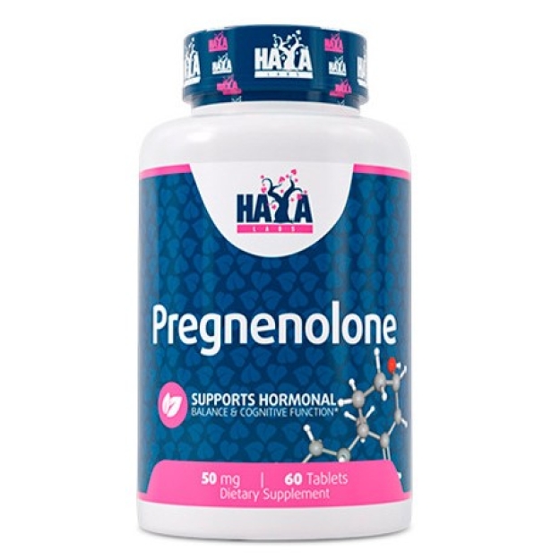 Haya Labs Pregnenolone 50 mg 60 tabletti Haya Labs Pregnenolone 50 mg 60 tabletti