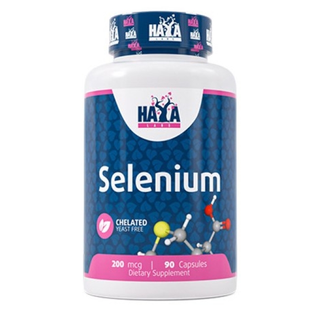 Haya Labs Selēns helāts 200 mcg 90 kapsulas Haya Labs Selēns helāts 200 mcg 90 kapsulas