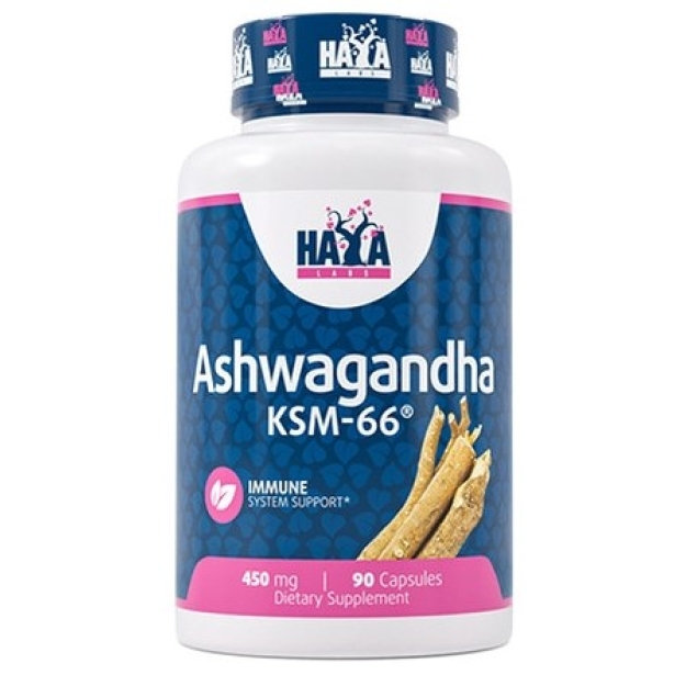 Haya Labs Ašvaganda KSM-66 450 mg 90 kapsulių Haya Labs Ašvaganda KSM-66 450 mg 90 kapsulių