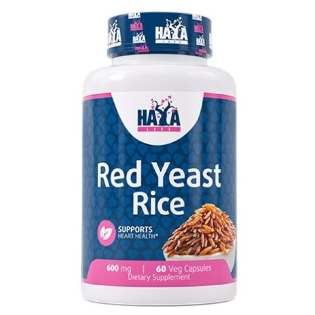 Haya Labs Raudonieji mielių ryžiai 600 mg 60 veganų kapsulių