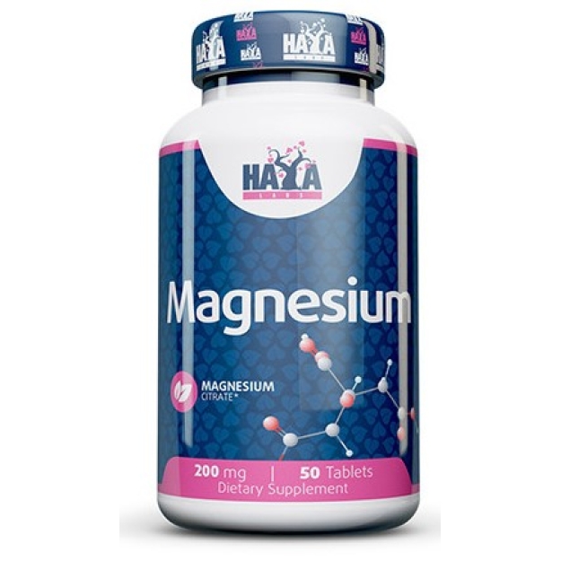 Haya Labs Magneesiumtsitraat 200 mg 50 tab foto