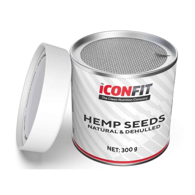Iconfit Nuluptos kanapių sėklos 300 g paveikslėlį Iconfit Nuluptos kanapių sėklos 300 g nuotrauka