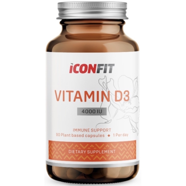Iconfit Vitamin D3 4000 IU 90 kapslit pilt Iconfit Vitamin D3 4000 IU 90 kapslit foto