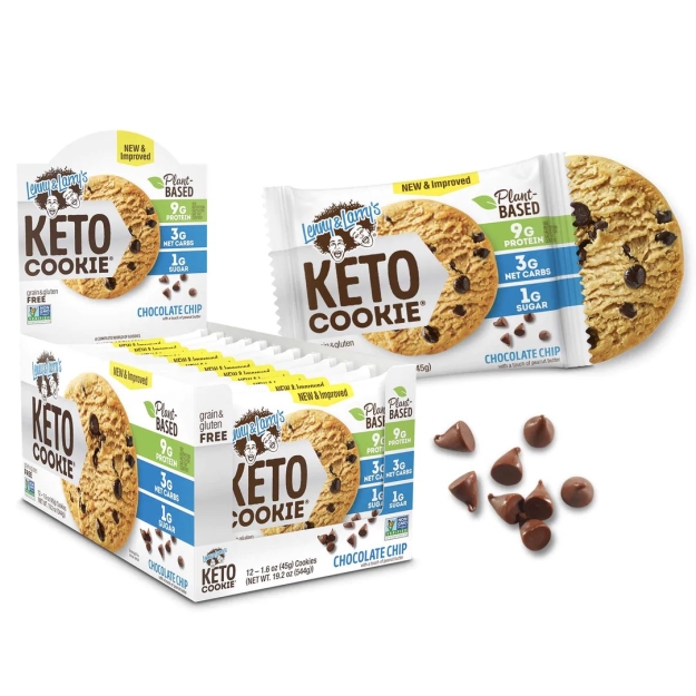 Lenny & Larry's Keto Cookie 45 g - šokolādes čipsi bilde Lenny & Larry's Keto Cookie 45 g - šokolādes čipsi fotogrāfija