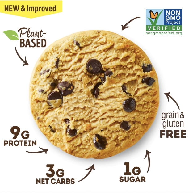 Lenny & Larry's Keto Cookie 45 g - šokolādes čipsi bilde Lenny & Larry's Keto Cookie 45 g - šokolādes čipsi fotogrāfija