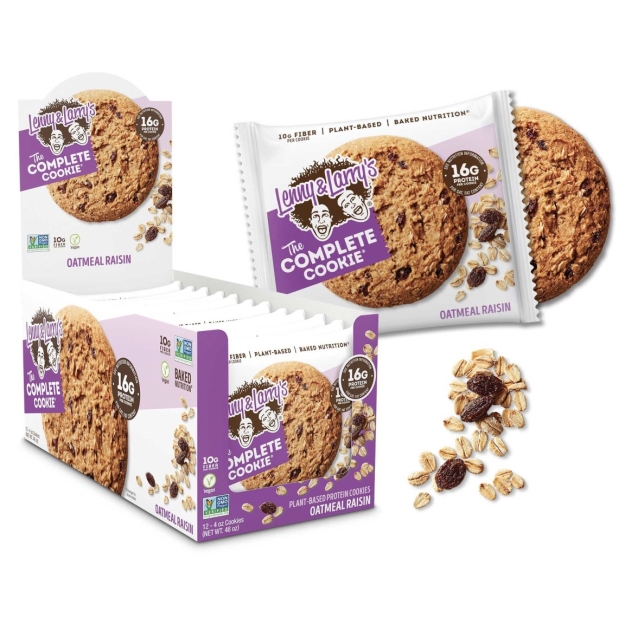 Lenny & Larry's The Complete Cookie 113 g – avižinių dribsnių razinos paveikslėlį Lenny & Larry's The Complete Cookie 113 g – avižinių dribsnių razinos nuotrauka