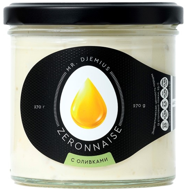 Zema kaloriju majonēze ar olīvām Zeronnaise 270 g