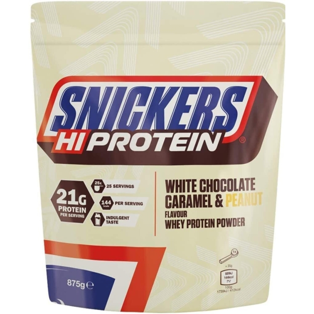 Mars Protein Snickers White baltymų milteliai 875 g paveikslėlį Mars Protein Snickers White baltymų milteliai 875 g nuotrauka