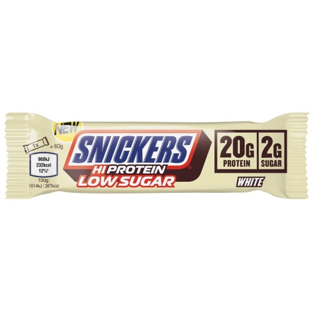 Mars Protein Snickers White Low Sugar High Protein Bar 57 г фото