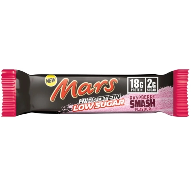 Mars Protein Low Sugar Protein Bar 55 g - Vaarika suflee pilt Mars Protein Low Sugar Protein Bar 55 g - Vaarika suflee foto