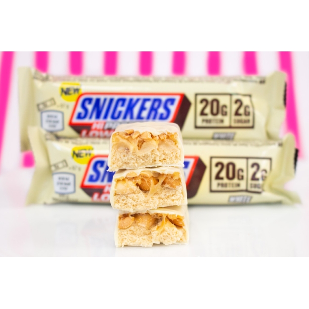 Mars Protein Snickers White Low Sugar High Protein Bar 57 г картинка Mars Protein Snickers White Low Sugar High Protein Bar 57 г фото