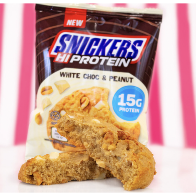 Mars Protein Snickers White High Protein Cookie 60 g - Valge Šokolaad Ja Maapähkel pilt Mars Protein Snickers White High Protein Cookie 60 g - Valge Šokolaad Ja Maapähkel foto