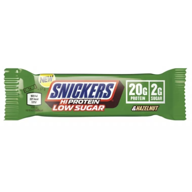 Mars Protein Snickers Low Sugar High Protein Bar 57 г - Фундук Mars Protein Snickers Low Sugar High Protein Bar 57 г - Фундук