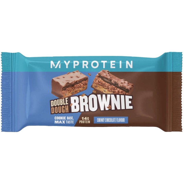 Myprotein Double Dough Brownie 60 g - chunky chocolate photo