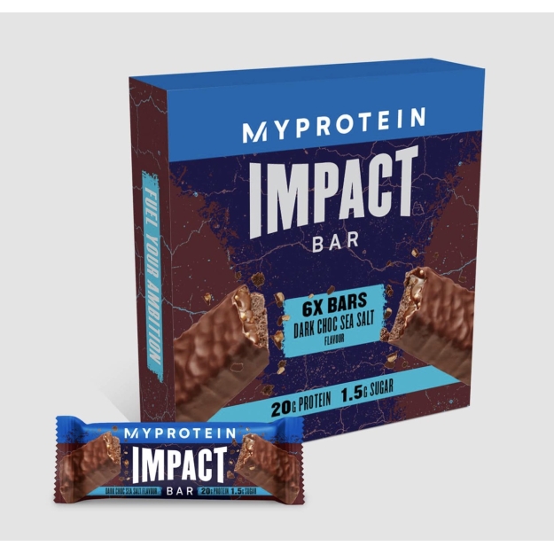 Myprotein Impact Protein Batoniņš 64 g - tumšās šokolādes jūras sāls bilde Myprotein Impact Protein Batoniņš 64 g - tumšās šokolādes jūras sāls fotogrāfija
