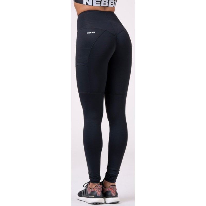 Nebbia High waist Fit&Smart leggings 505, mustad foto