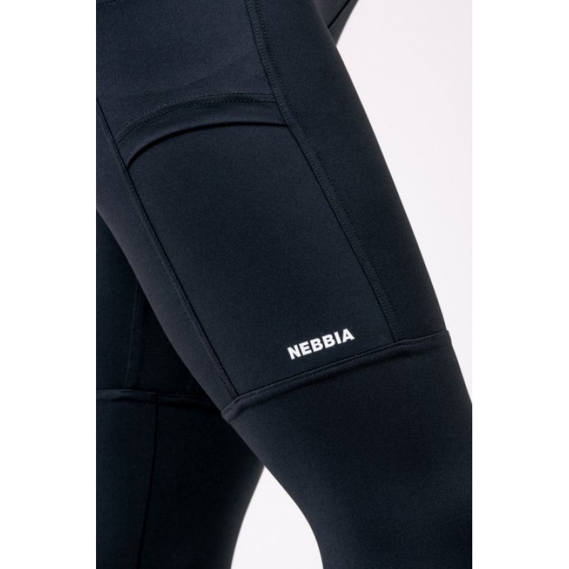 Nebbia High waist Fit&Smart leggings 505, mustad foto