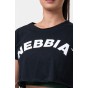 Nebbia Loose Fit & Sporty Crop Top 583, black - 2
