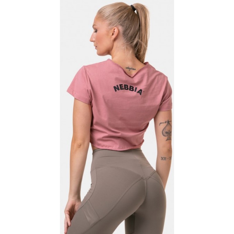 Nebbia Loose Fit & Sporty Crop Top 583, old rose foto