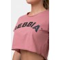 Nebbia Loose Fit & Sporty Crop Top 583, old rose - 2