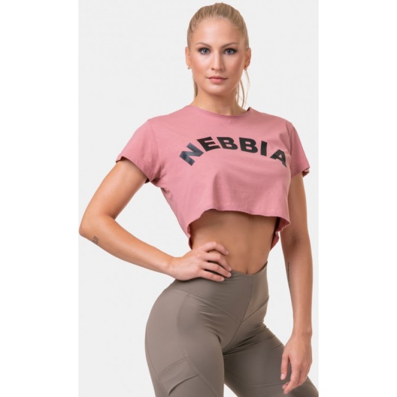 Nebbia Loose Fit & Sporty Crop Top 583, old rose foto