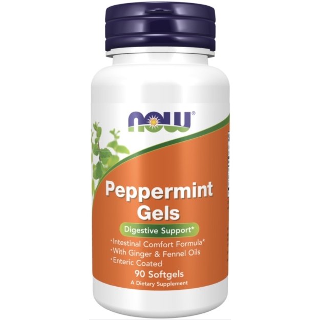 NOW Peppermint Gels 90 mīkstās želejas fotogrāfija