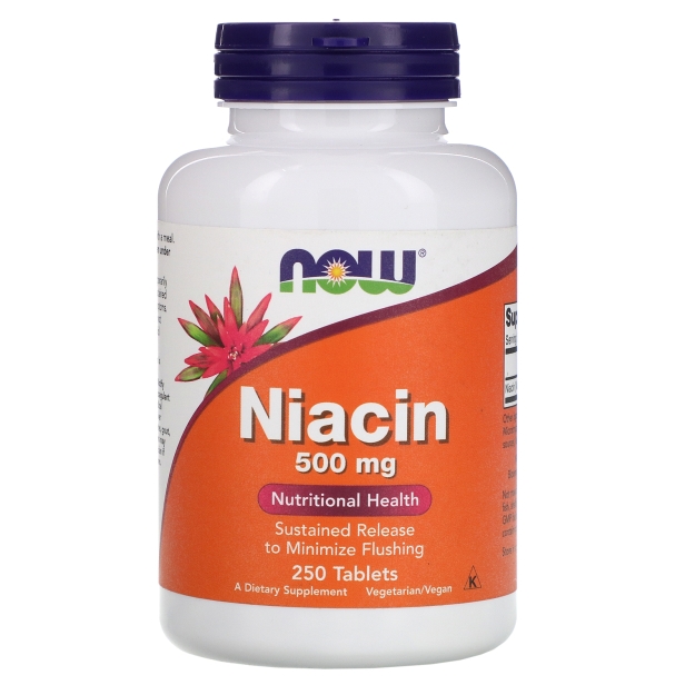 NOW Niacīns 500 mg TR 250 tabletes bilde NOW Niacīns 500 mg TR 250 tabletes fotogrāfija