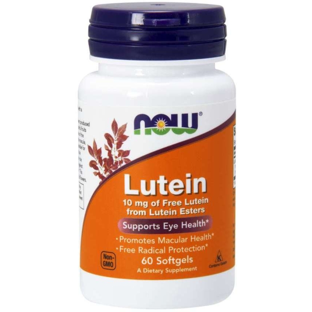 NOW Liuteinas 10 mg 60 minkštųjų gelių paveikslėlį NOW Liuteinas 10 mg 60 minkštųjų gelių nuotrauka