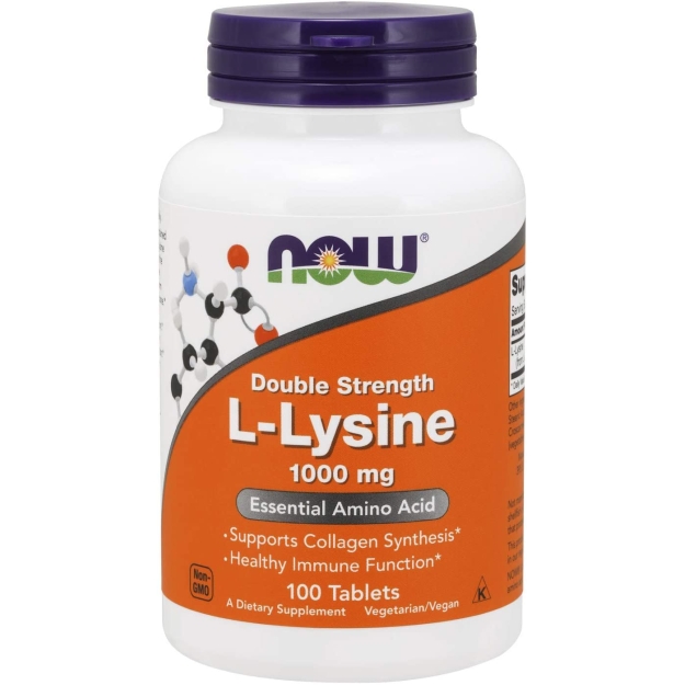 NOW L-lizino 1000 mg 100 tablečių paveikslėlį NOW L-lizino 1000 mg 100 tablečių nuotrauka