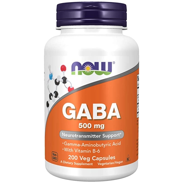 NOW Gaba 500 mg vege 200 kapsulių paveikslėlį NOW Gaba 500 mg vege 200 kapsulių nuotrauka