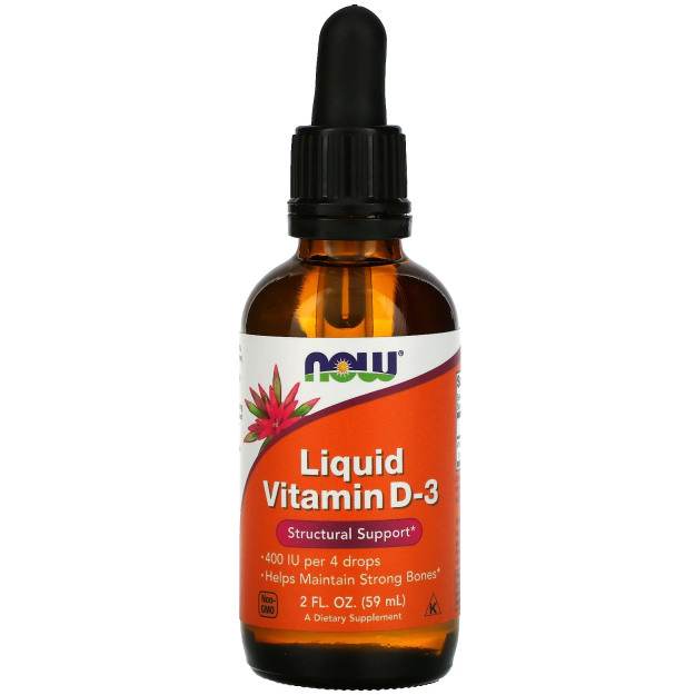 NOW Šķidrais D-3 vitamīns 59 ml bilde NOW Šķidrais D-3 vitamīns 59 ml fotogrāfija