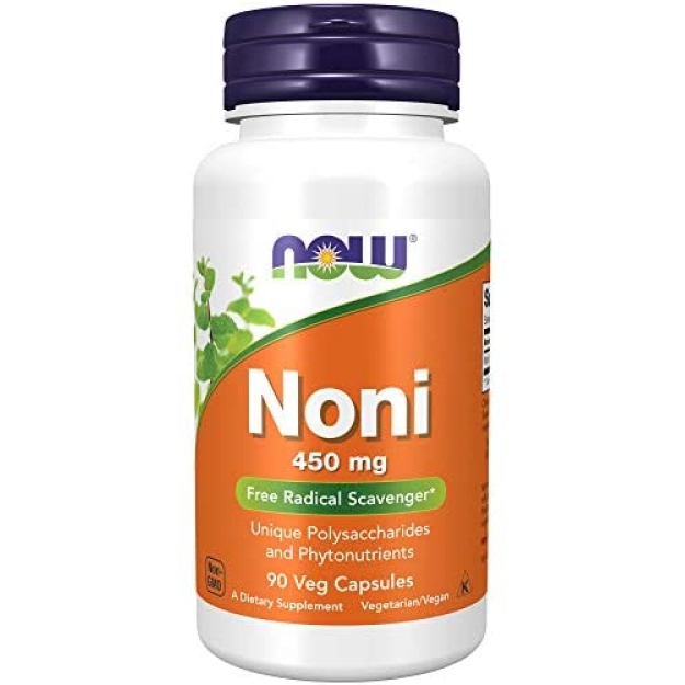 NOW Noni 450 mg 90 vege kapsulių paveikslėlį NOW Noni 450 mg 90 vege kapsulių nuotrauka